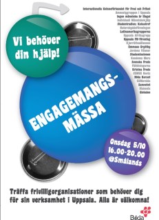 Affischen som Diakoniaaktivisten Erik designade.