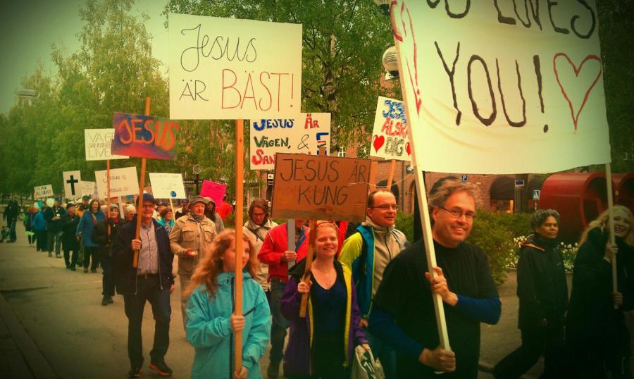 Jesusmanifestationen i Umeå förra året